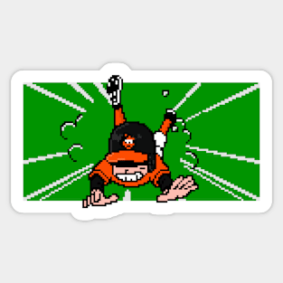 8-Bit Baseball Slide - Baltimore Sticker